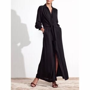 Brochu Walker Madsen Black Onyx Maxi Shirt Dress